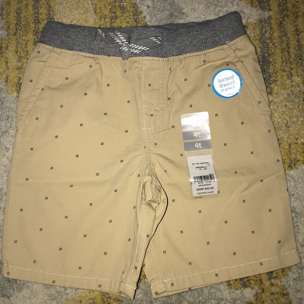 SALE!NWT Carter’s HASHTAG EASY PULL ON DECK SHORTS